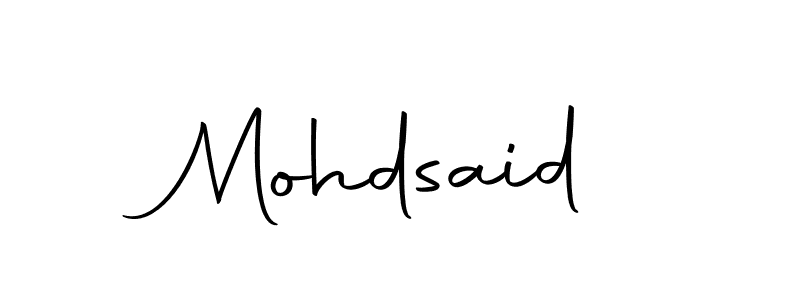 Make a beautiful signature design for name Mohdsaid. Use this online signature maker to create a handwritten signature for free. Mohdsaid signature style 10 images and pictures png