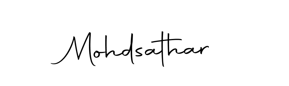 How to make Mohdsathar signature? Autography-DOLnW is a professional autograph style. Create handwritten signature for Mohdsathar name. Mohdsathar signature style 10 images and pictures png