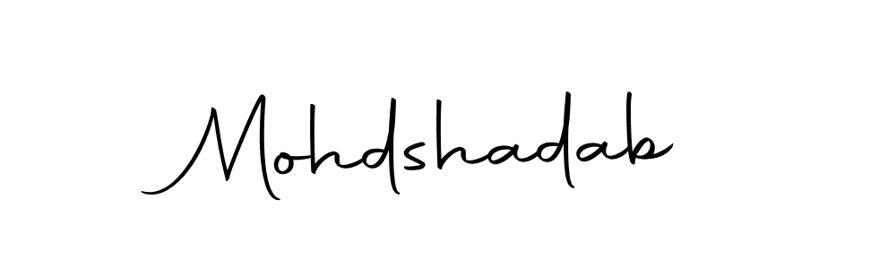 Create a beautiful signature design for name Mohdshadab. With this signature (Autography-DOLnW) fonts, you can make a handwritten signature for free. Mohdshadab signature style 10 images and pictures png