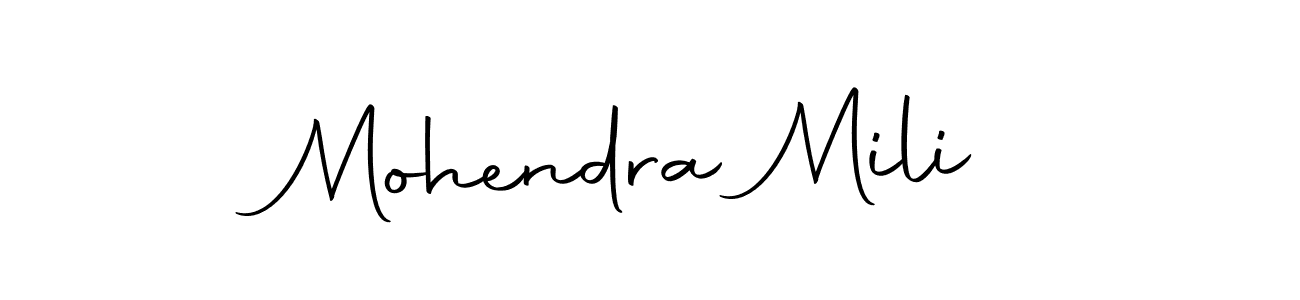 This is the best signature style for the Mohendra Mili name. Also you like these signature font (Autography-DOLnW). Mix name signature. Mohendra Mili signature style 10 images and pictures png