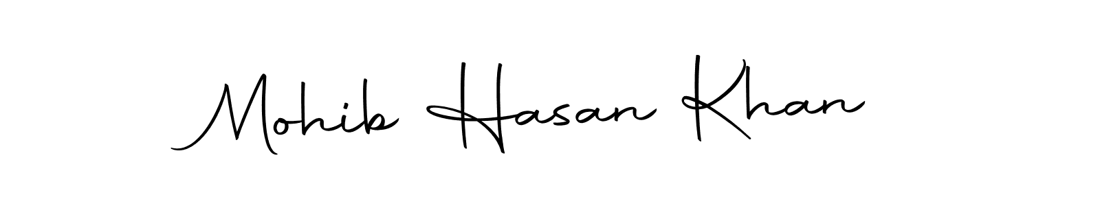 Design your own signature with our free online signature maker. With this signature software, you can create a handwritten (Autography-DOLnW) signature for name Mohib Hasan Khan. Mohib Hasan Khan signature style 10 images and pictures png