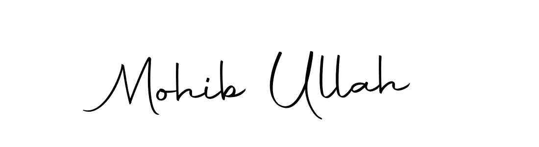 Mohib Ullah stylish signature style. Best Handwritten Sign (Autography-DOLnW) for my name. Handwritten Signature Collection Ideas for my name Mohib Ullah. Mohib Ullah signature style 10 images and pictures png