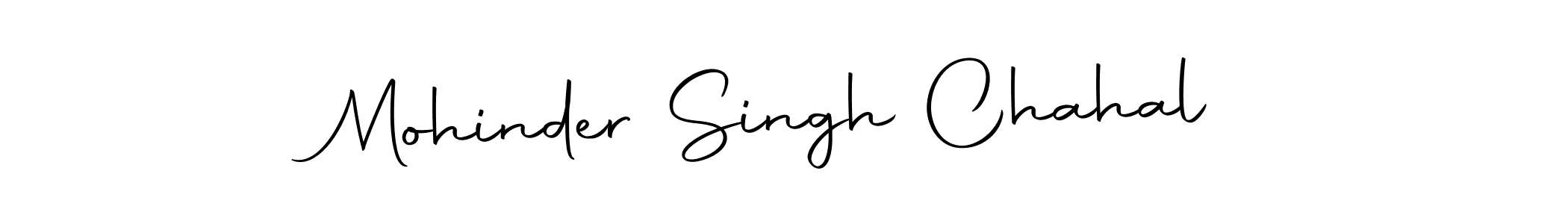 Use a signature maker to create a handwritten signature online. With this signature software, you can design (Autography-DOLnW) your own signature for name Mohinder Singh Chahal. Mohinder Singh Chahal signature style 10 images and pictures png