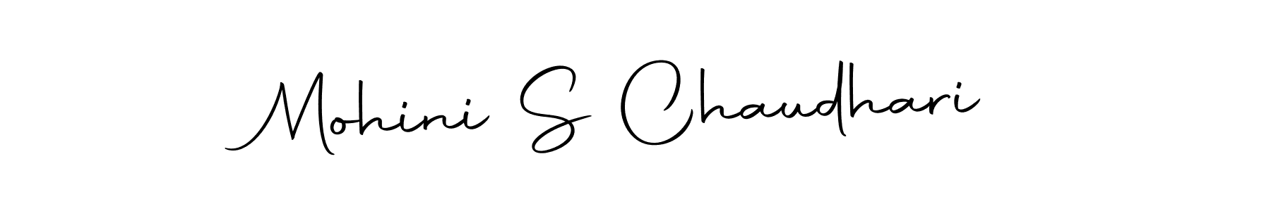 Create a beautiful signature design for name Mohini S Chaudhari. With this signature (Autography-DOLnW) fonts, you can make a handwritten signature for free. Mohini S Chaudhari signature style 10 images and pictures png