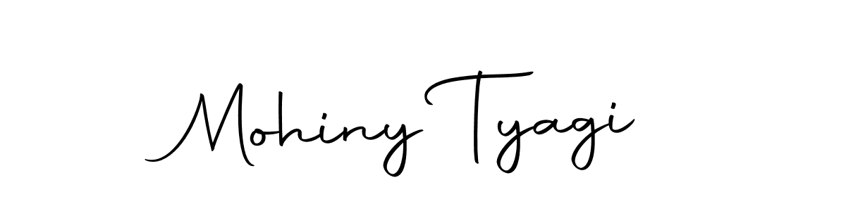 How to make Mohiny Tyagi name signature. Use Autography-DOLnW style for creating short signs online. This is the latest handwritten sign. Mohiny Tyagi signature style 10 images and pictures png