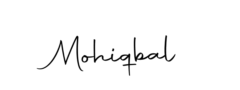 How to make Mohiqbal name signature. Use Autography-DOLnW style for creating short signs online. This is the latest handwritten sign. Mohiqbal signature style 10 images and pictures png