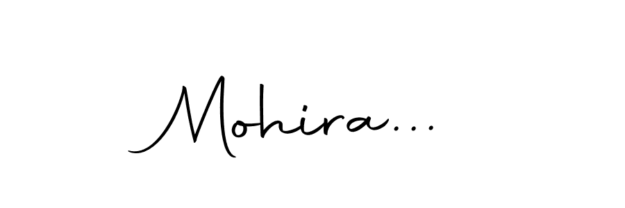 Make a beautiful signature design for name Mohira.... With this signature (Autography-DOLnW) style, you can create a handwritten signature for free. Mohira... signature style 10 images and pictures png