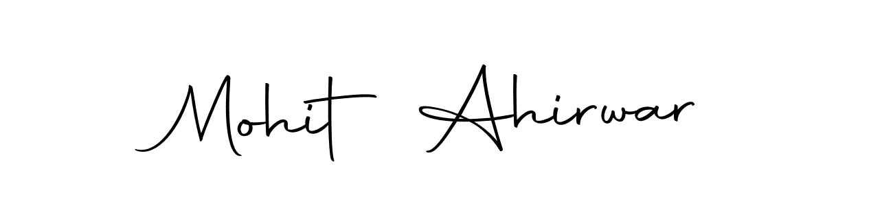 It looks lik you need a new signature style for name Mohit Ahirwar. Design unique handwritten (Autography-DOLnW) signature with our free signature maker in just a few clicks. Mohit Ahirwar signature style 10 images and pictures png