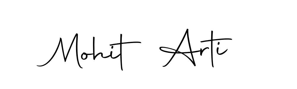 Design your own signature with our free online signature maker. With this signature software, you can create a handwritten (Autography-DOLnW) signature for name Mohit Arti. Mohit Arti signature style 10 images and pictures png