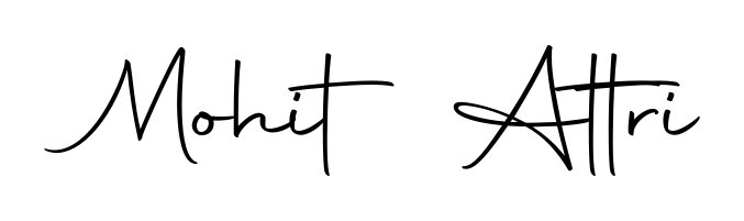 Quickly download Mohit Attri name signature in high-resolution PNG using Autography-DOLnW style. Ready to insert into PDFs and online applications. Mohit Attri signature style 10 images and pictures png