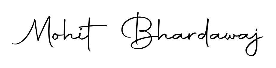 Give your name Mohit Bhardawaj an exquisite flair with the Autography-DOLnW script font. Ideal for contracts, resumes, and formal letterheads. Mohit Bhardawaj signature style 10 images and pictures png