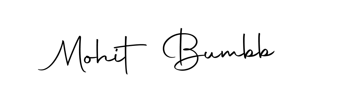 Use a signature maker to create a handwritten signature online. With this signature software, you can design (Autography-DOLnW) your own signature for name Mohit Bumbb. Mohit Bumbb signature style 10 images and pictures png