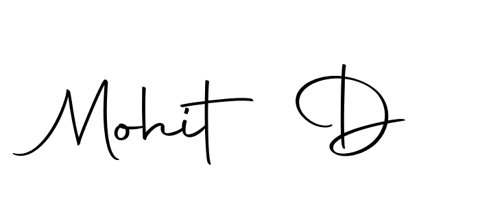 Use a signature maker to create a handwritten signature online. With this signature software, you can design (Autography-DOLnW) your own signature for name Mohit D. Mohit D signature style 10 images and pictures png