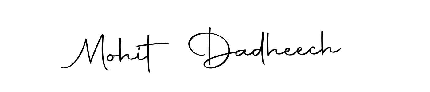 Make a beautiful signature design for name Mohit Dadheech. Use this online signature maker to create a handwritten signature for free. Mohit Dadheech signature style 10 images and pictures png
