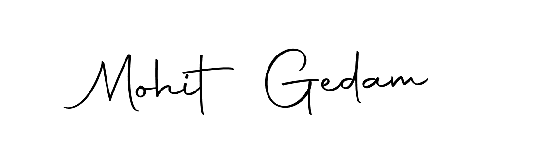 if you are searching for the best signature style for your name Mohit Gedam. so please give up your signature search. here we have designed multiple signature styles  using Autography-DOLnW. Mohit Gedam signature style 10 images and pictures png