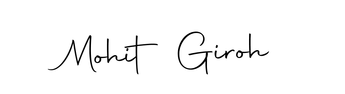 Create a beautiful signature design for name Mohit Giroh. With this signature (Autography-DOLnW) fonts, you can make a handwritten signature for free. Mohit Giroh signature style 10 images and pictures png