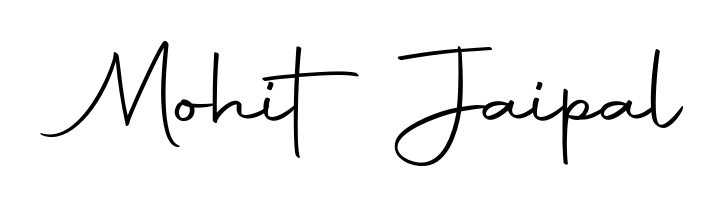 The best way (Autography-DOLnW) to make a short signature is to pick only two or three words in your name. For converting this name Mohit Jaipal. Mohit Jaipal signature style 10 images and pictures png