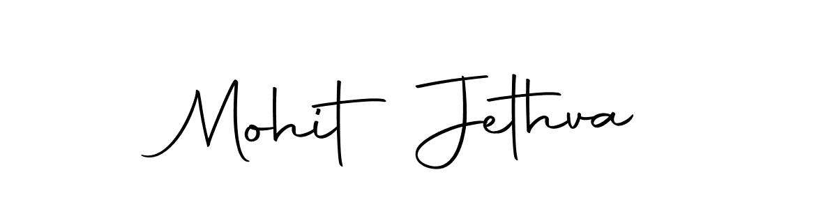 Mohit Jethva stylish signature style. Best Handwritten Sign (Autography-DOLnW) for my name. Handwritten Signature Collection Ideas for my name Mohit Jethva. Mohit Jethva signature style 10 images and pictures png