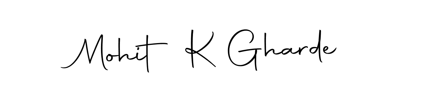 Make a beautiful signature design for name Mohit K Gharde. Use this online signature maker to create a handwritten signature for free. Mohit K Gharde signature style 10 images and pictures png