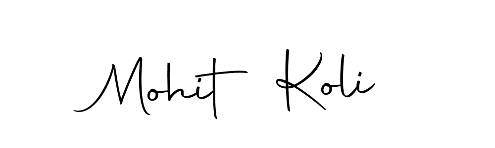 Make a beautiful signature design for name Mohit Koli. With this signature (Autography-DOLnW) style, you can create a handwritten signature for free. Mohit Koli signature style 10 images and pictures png