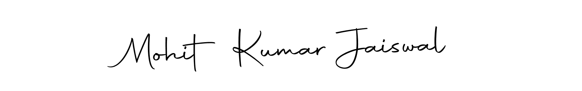 Create a beautiful signature design for name Mohit Kumar Jaiswal. With this signature (Autography-DOLnW) fonts, you can make a handwritten signature for free. Mohit Kumar Jaiswal signature style 10 images and pictures png