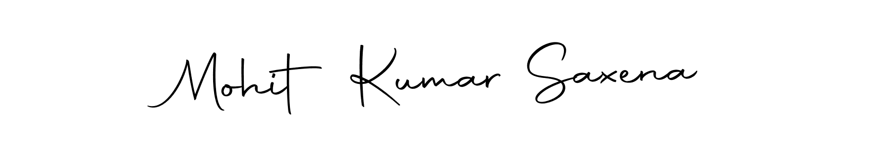 How to make Mohit Kumar Saxena name signature. Use Autography-DOLnW style for creating short signs online. This is the latest handwritten sign. Mohit Kumar Saxena signature style 10 images and pictures png