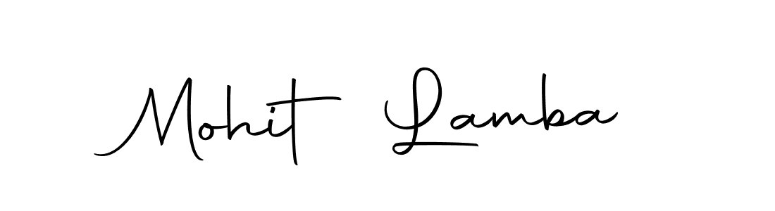 You can use this online signature creator to create a handwritten signature for the name Mohit Lamba. This is the best online autograph maker. Mohit Lamba signature style 10 images and pictures png