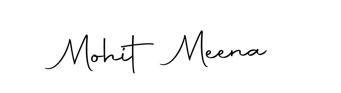 Mohit Meena stylish signature style. Best Handwritten Sign (Autography-DOLnW) for my name. Handwritten Signature Collection Ideas for my name Mohit Meena. Mohit Meena signature style 10 images and pictures png