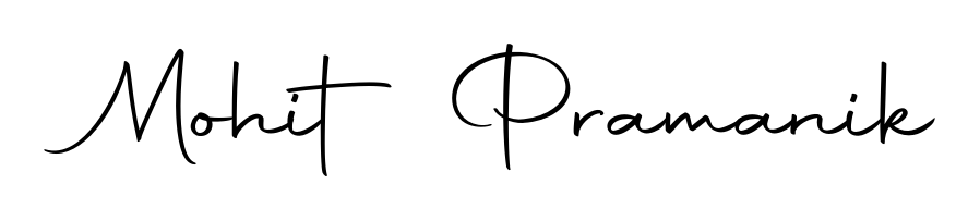 A dynamic signature style for Mohit Pramanik using Autography-DOLnW script. Designed to look authentic, handwritten, and professional. Mohit Pramanik signature style 10 images and pictures png