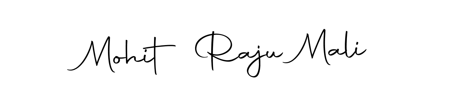 Mohit Raju Mali stylish signature style. Best Handwritten Sign (Autography-DOLnW) for my name. Handwritten Signature Collection Ideas for my name Mohit Raju Mali. Mohit Raju Mali signature style 10 images and pictures png