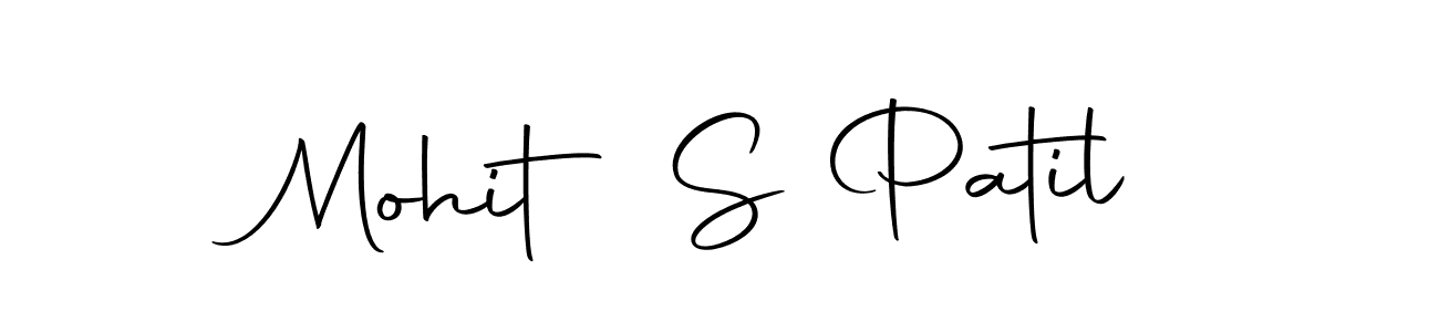 How to make Mohit S Patil name signature. Use Autography-DOLnW style for creating short signs online. This is the latest handwritten sign. Mohit S Patil signature style 10 images and pictures png