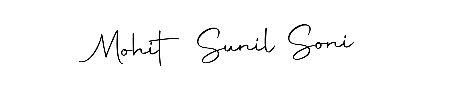 You can use this online signature creator to create a handwritten signature for the name Mohit Sunil Soni. This is the best online autograph maker. Mohit Sunil Soni signature style 10 images and pictures png