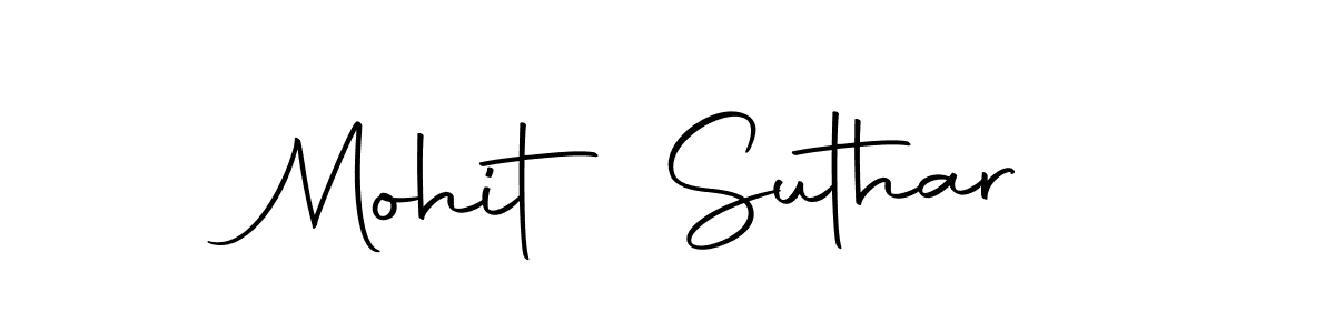 Mohit Suthar stylish signature style. Best Handwritten Sign (Autography-DOLnW) for my name. Handwritten Signature Collection Ideas for my name Mohit Suthar. Mohit Suthar signature style 10 images and pictures png