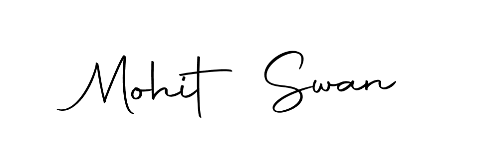 Create a beautiful signature design for name Mohit Swan. With this signature (Autography-DOLnW) fonts, you can make a handwritten signature for free. Mohit Swan signature style 10 images and pictures png