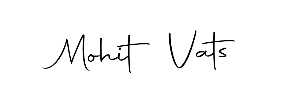 Also we have Mohit Vats name is the best signature style. Create professional handwritten signature collection using Autography-DOLnW autograph style. Mohit Vats signature style 10 images and pictures png