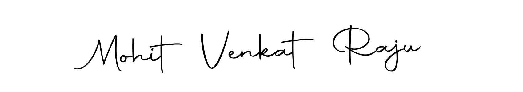 How to make Mohit Venkat Raju name signature. Use Autography-DOLnW style for creating short signs online. This is the latest handwritten sign. Mohit Venkat Raju signature style 10 images and pictures png