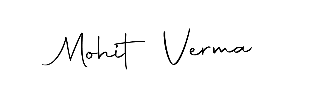 How to make Mohit Verma name signature. Use Autography-DOLnW style for creating short signs online. This is the latest handwritten sign. Mohit Verma signature style 10 images and pictures png