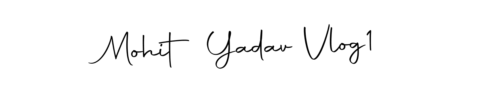 Design your own signature with our free online signature maker. With this signature software, you can create a handwritten (Autography-DOLnW) signature for name Mohit Yadav Vlog1. Mohit Yadav Vlog1 signature style 10 images and pictures png