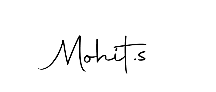 Make a beautiful signature design for name Mohit.s. Use this online signature maker to create a handwritten signature for free. Mohit.s signature style 10 images and pictures png