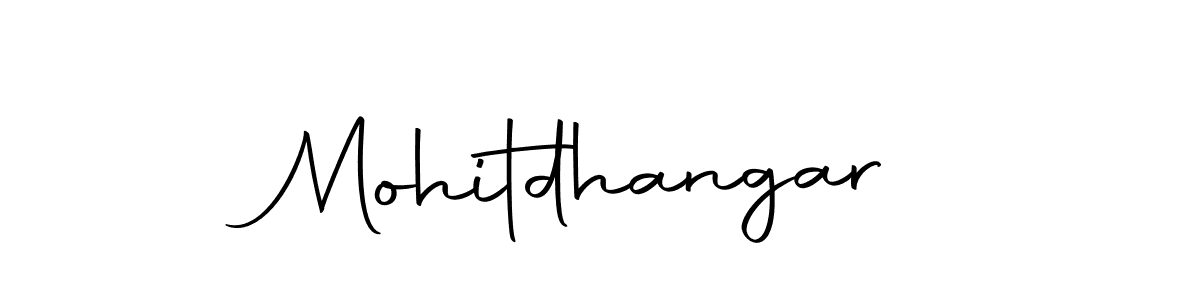 Create a beautiful signature design for name Mohitdhangar. With this signature (Autography-DOLnW) fonts, you can make a handwritten signature for free. Mohitdhangar signature style 10 images and pictures png