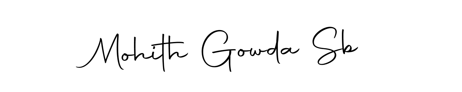 Create a beautiful signature design for name Mohith Gowda Sb. With this signature (Autography-DOLnW) fonts, you can make a handwritten signature for free. Mohith Gowda Sb signature style 10 images and pictures png