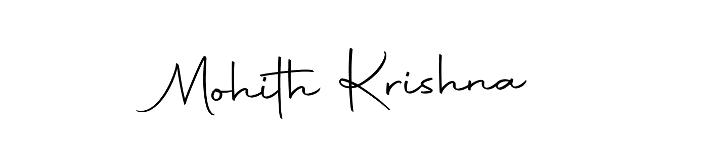 The best way (Autography-DOLnW) to make a short signature is to pick only two or three words in your name. The name Mohith Krishna include a total of six letters. For converting this name. Mohith Krishna signature style 10 images and pictures png