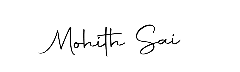 Use a signature maker to create a handwritten signature online. With this signature software, you can design (Autography-DOLnW) your own signature for name Mohith Sai. Mohith Sai signature style 10 images and pictures png