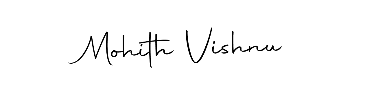 You should practise on your own different ways (Autography-DOLnW) to write your name (Mohith Vishnu) in signature. don't let someone else do it for you. Mohith Vishnu signature style 10 images and pictures png