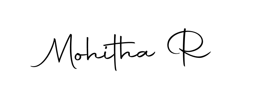 Also we have Mohitha R name is the best signature style. Create professional handwritten signature collection using Autography-DOLnW autograph style. Mohitha R signature style 10 images and pictures png