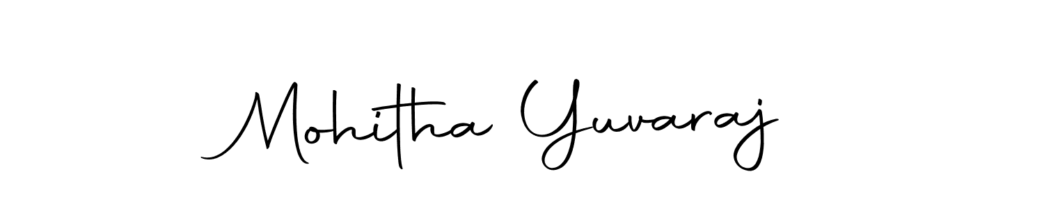 The best way (Autography-DOLnW) to make a short signature is to pick only two or three words in your name. The name Mohitha Yuvaraj include a total of six letters. For converting this name. Mohitha Yuvaraj signature style 10 images and pictures png