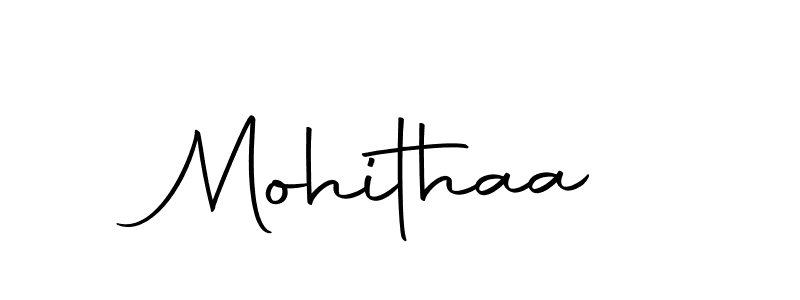 Design your own signature with our free online signature maker. With this signature software, you can create a handwritten (Autography-DOLnW) signature for name Mohithaa. Mohithaa signature style 10 images and pictures png