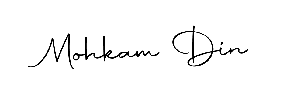 Use a signature maker to create a handwritten signature online. With this signature software, you can design (Autography-DOLnW) your own signature for name Mohkam Din. Mohkam Din signature style 10 images and pictures png