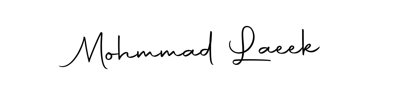 Design your own signature with our free online signature maker. With this signature software, you can create a handwritten (Autography-DOLnW) signature for name Mohmmad Laeek. Mohmmad Laeek signature style 10 images and pictures png