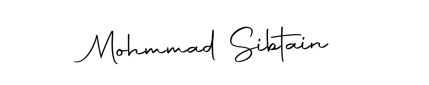 How to make Mohmmad Sibtain signature? Autography-DOLnW is a professional autograph style. Create handwritten signature for Mohmmad Sibtain name. Mohmmad Sibtain signature style 10 images and pictures png